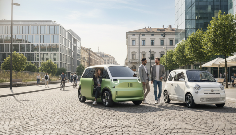 FIAT Quattrolino: la nuova monovolume elettrica che riprende la storica 600 Multipla