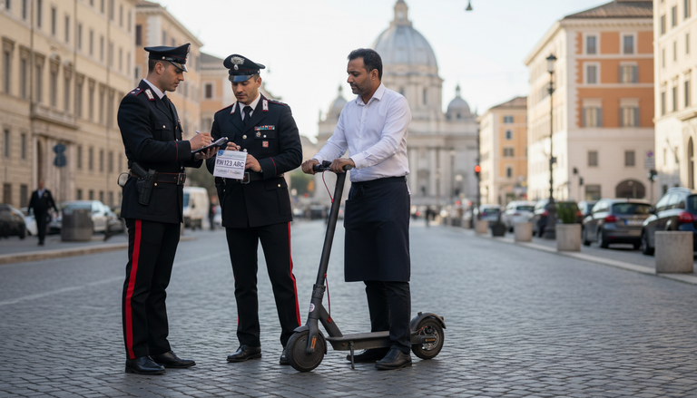 Monopattini, prime multe a Roma: scatta l’obbligo della targa