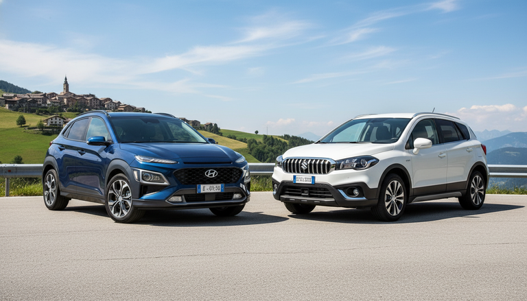 Hyundai Kona e Suzuki S-Cross: analisi comparativa per l'usato