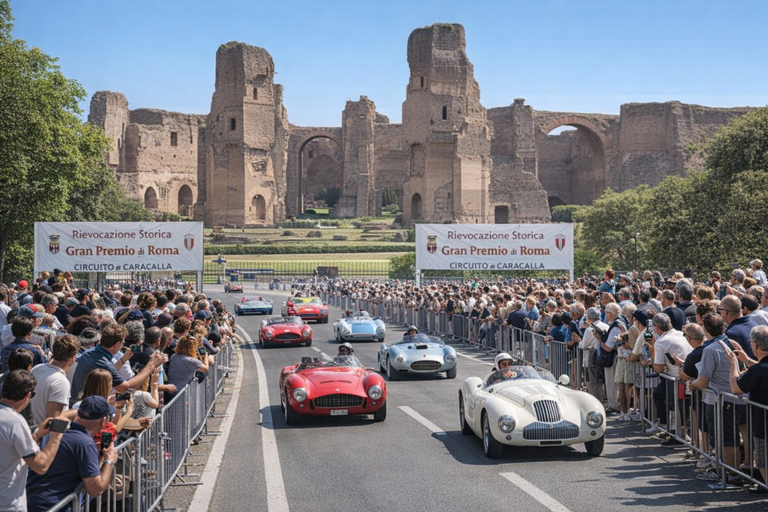 Il Circuito di Caracalla riaccende la Capitale per la rievocazione del Gran Premio di Roma