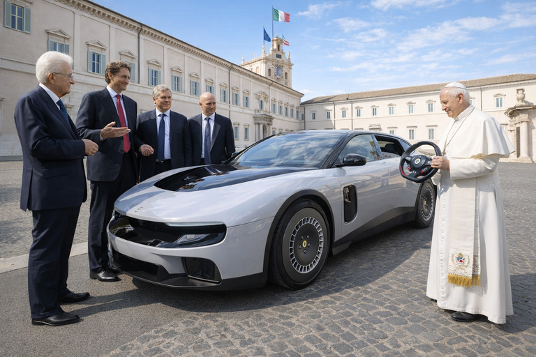Ferrari Luce: debutto istituzionale tra Mattarella e Papa Leone XIV