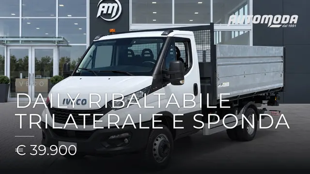 Iveco daily ribaltabile trilaterale e sponda 2020