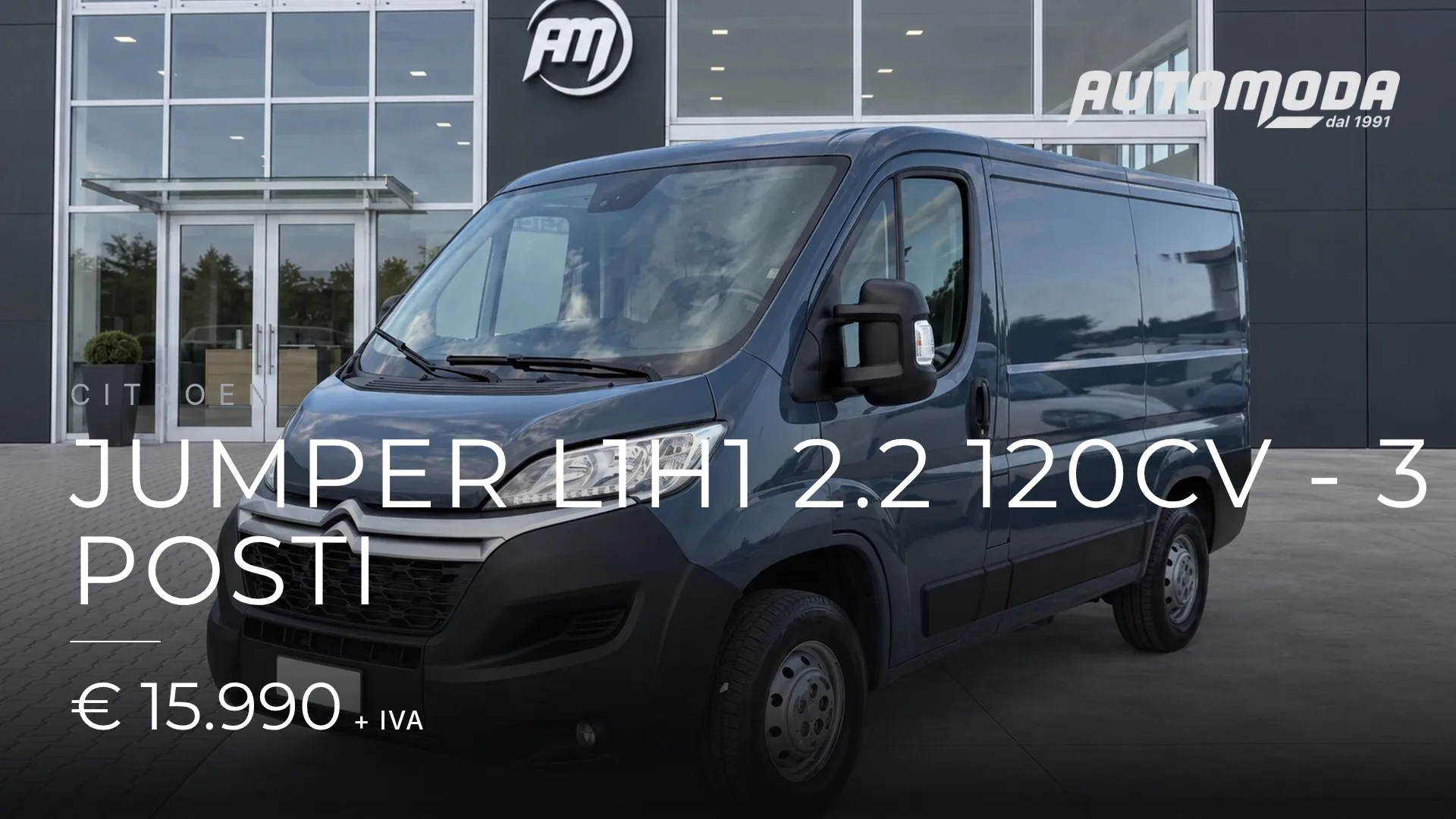 Citroen Jumper L1H1 2.2 120cv - 3 posti 2021