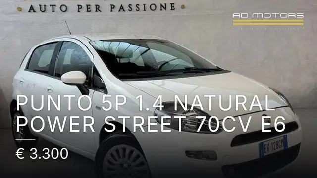 Fiat Punto 5p 1.4 natural power Street 70cv E6 2014