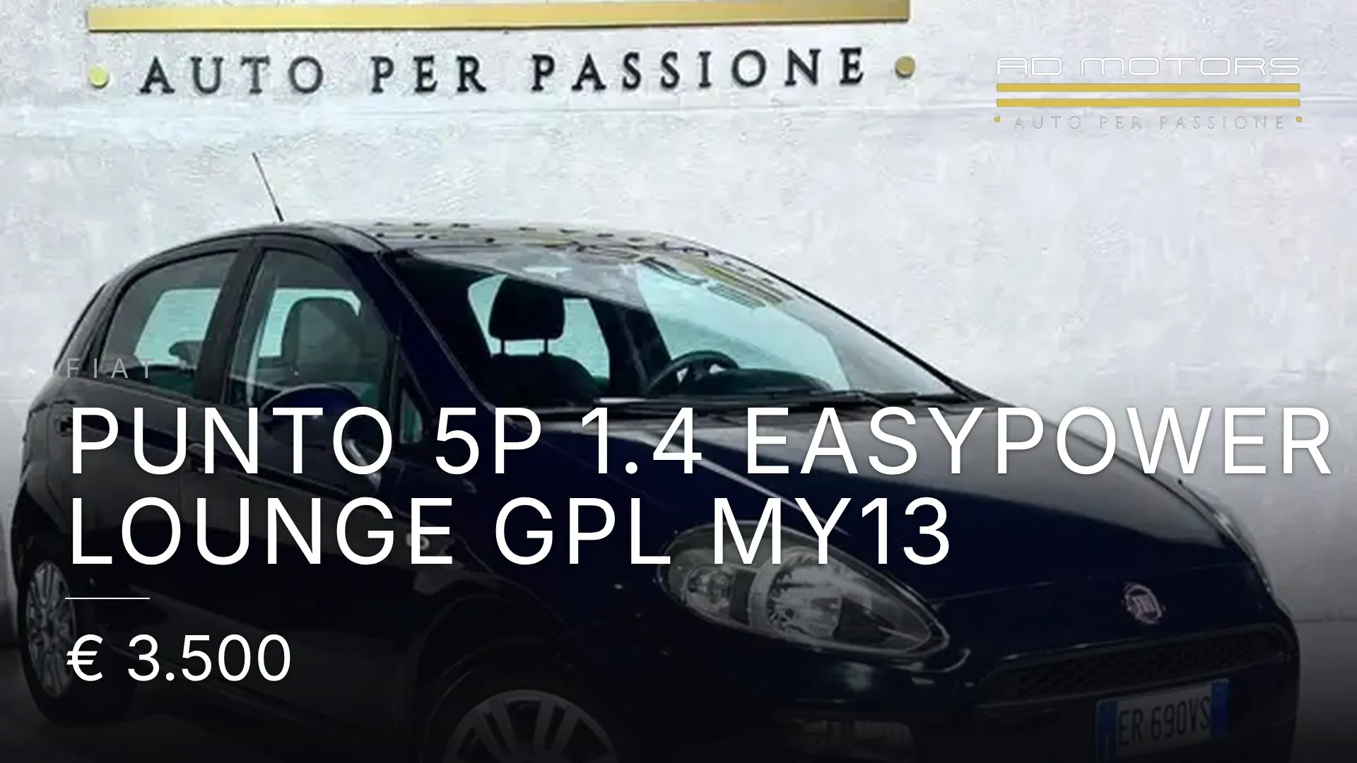 Fiat Punto 5p 1.4 easypower Lounge Gpl my13 2013
