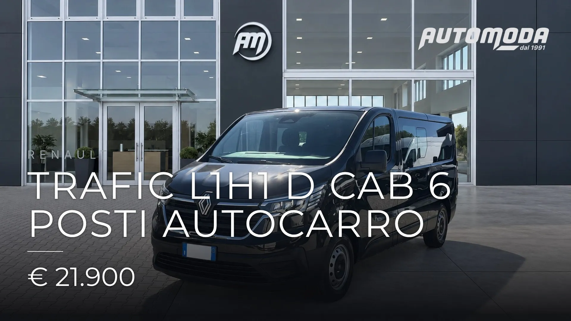 RENAULT Trafic L1H1 D CAB 6 POSTI AUTOCARRO 2024
