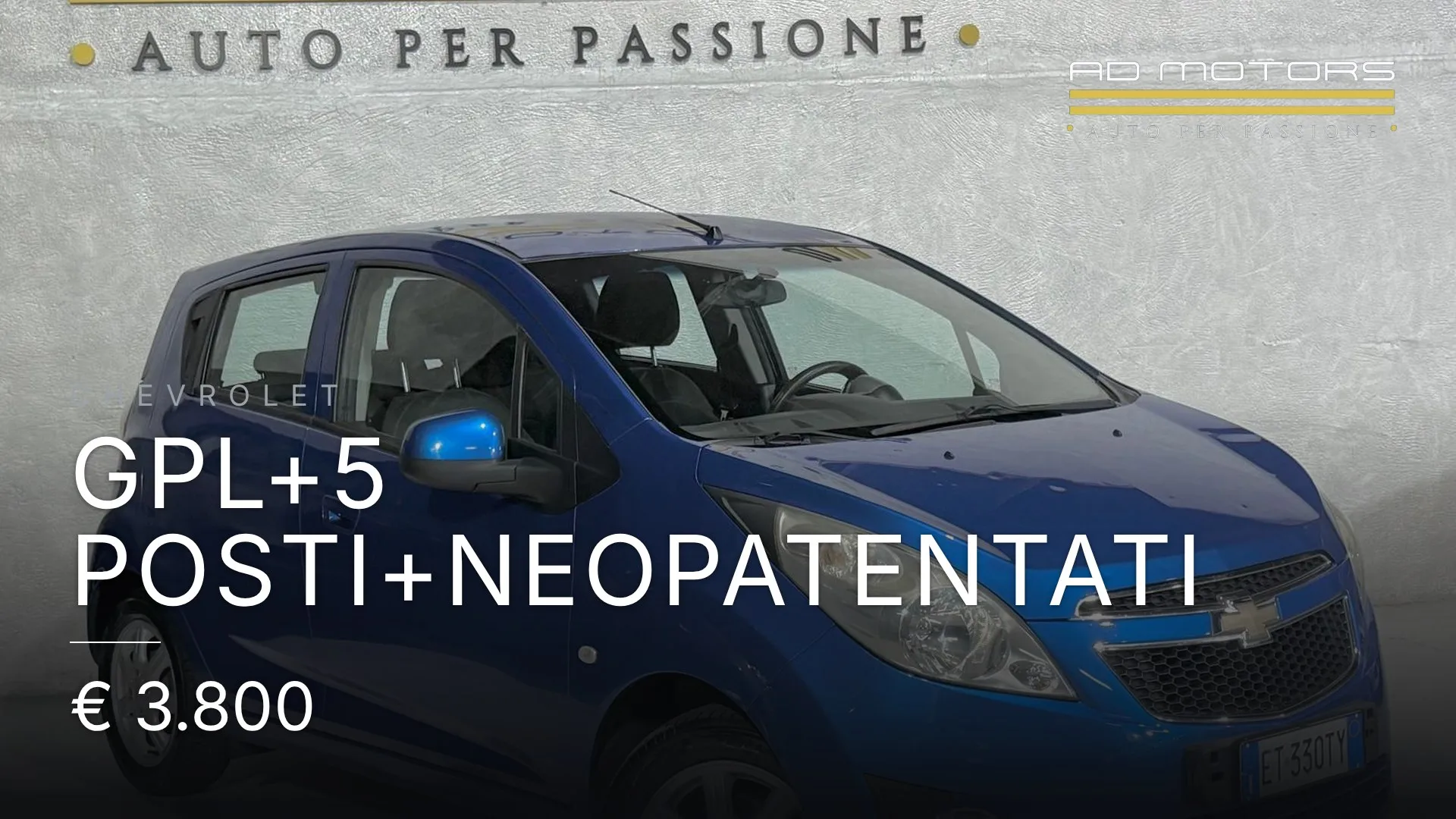 Chevrolet GPL+5 Posti+Neopatentati 2014