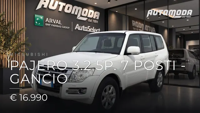 Mitsubishi Pajero 3.2 5p. 7 POSTI - GANCIO 2016