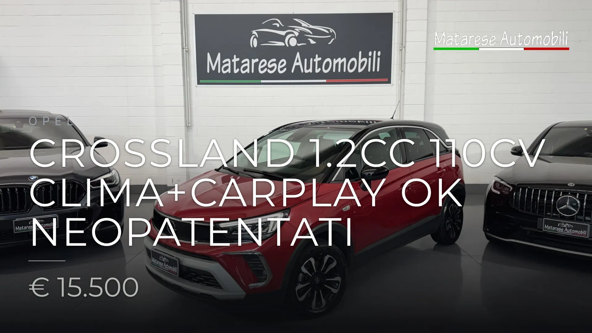Opel Crossland 1.2cc 110cv Clima+Carplay OK Neopatentati 2023