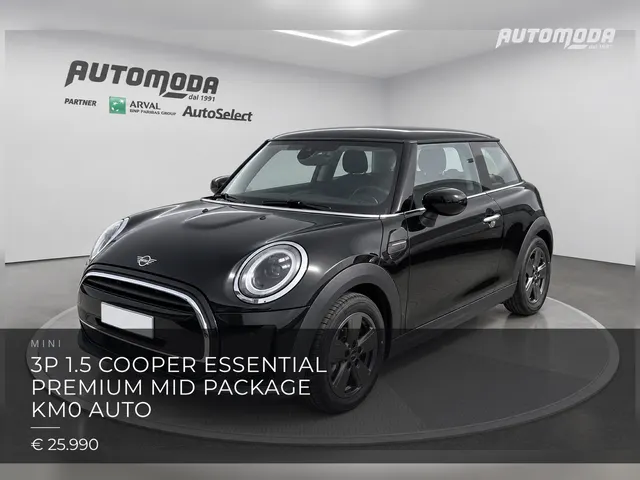 Mini 3p 1.5 Cooper Essential Premium Mid Package KM0 auto 2023