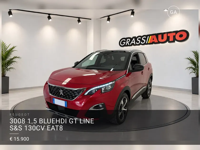Peugeot 3008 1.5 bluehdi GT Line s&s 130cv eat8 2019