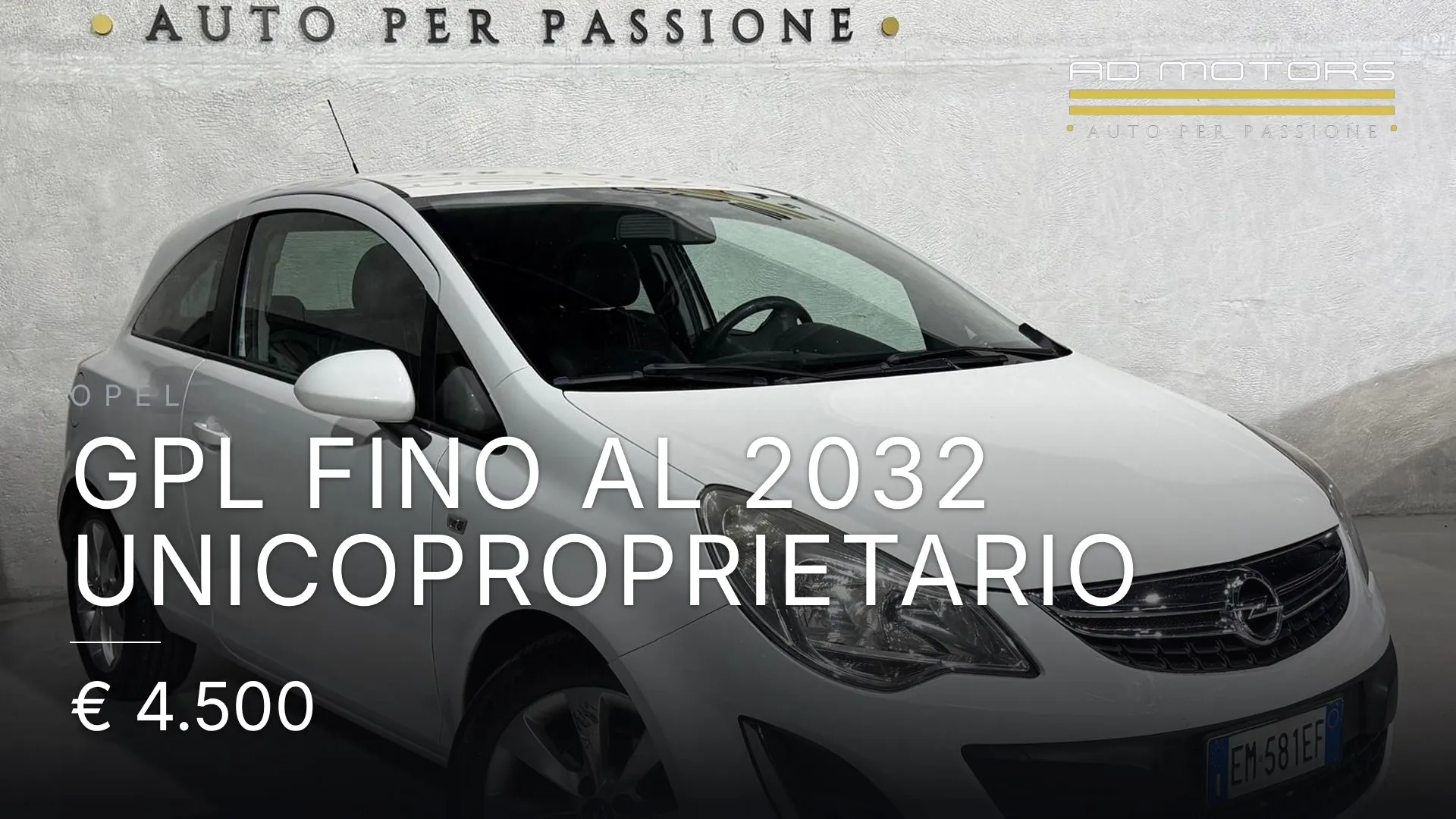 Opel GPL fino al 2032 Unicoproprietario 2012