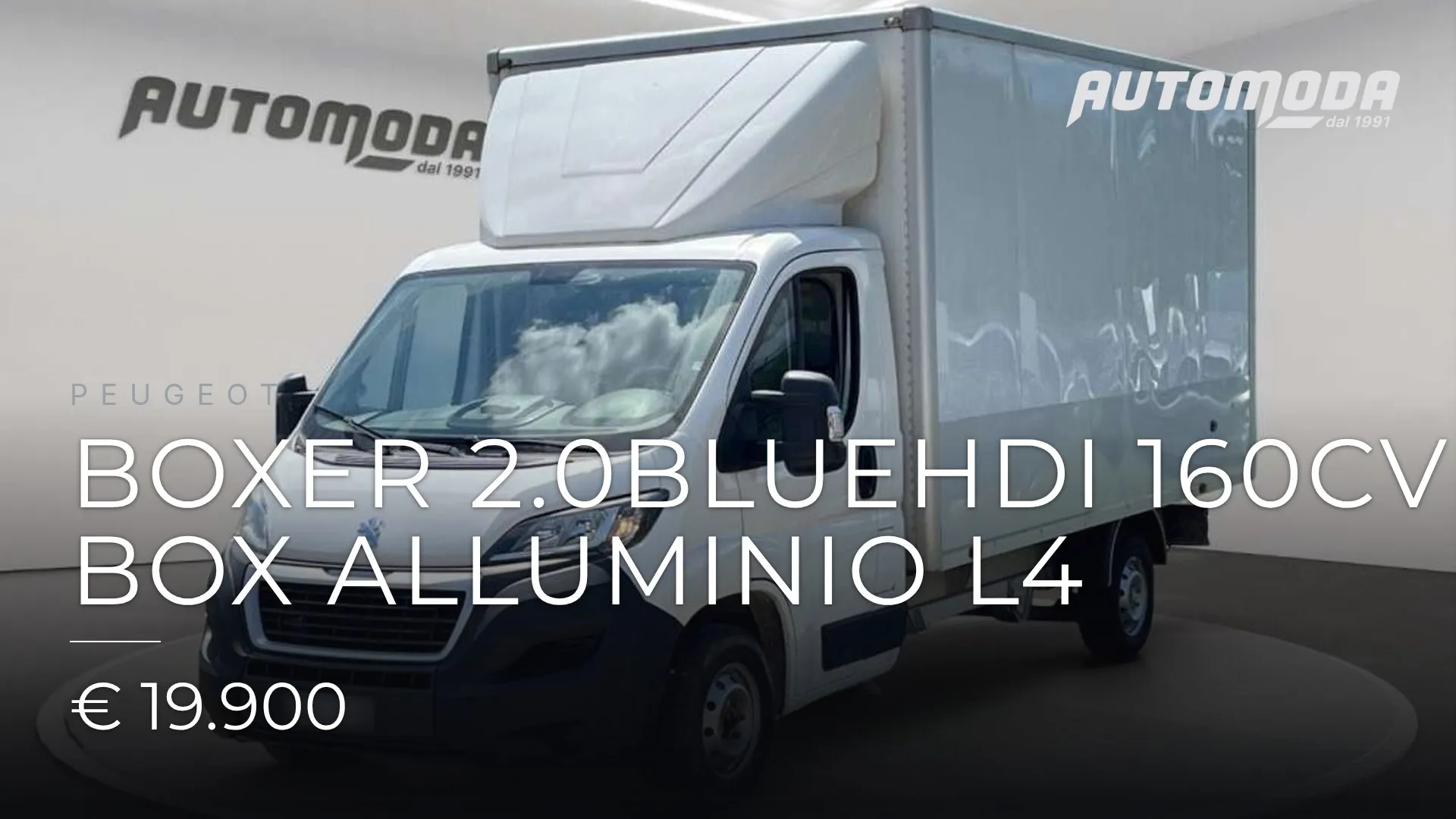 PEUGEOT Boxer 2.0BlueHDi 160CV BOX ALLUMINIO L4 2018