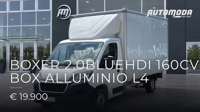 PEUGEOT Boxer 2.0BlueHDi 160CV BOX ALLUMINIO L4 2018