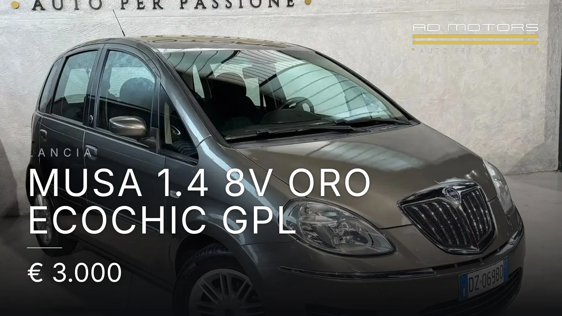 Lancia Musa 1.4 8v Oro ecochic Gpl 2009