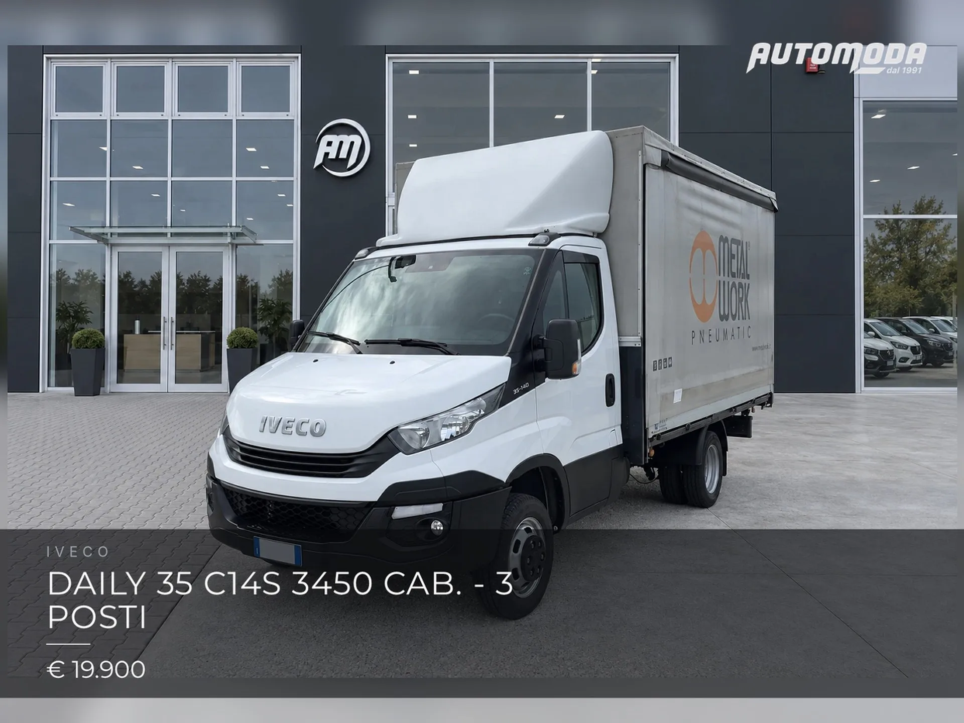 Iveco daily 35 C14S 3450 cab. - 3 posti 2019