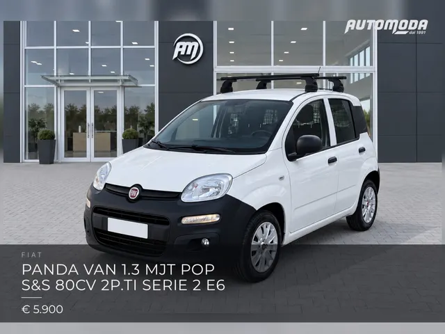 Fiat Panda van 1.3 mjt Pop S&S 80cv 2p.ti serie 2 E6 2018