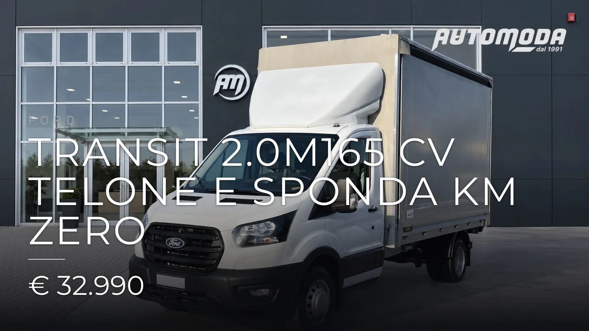 FORD Transit 2.0M165 CV TELONE E SPONDA KM ZERO 2025