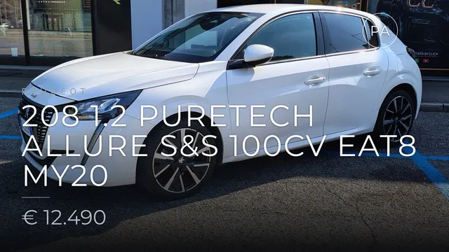Peugeot 208 1.2 puretech Allure s&s 100cv eat8 my20 2020