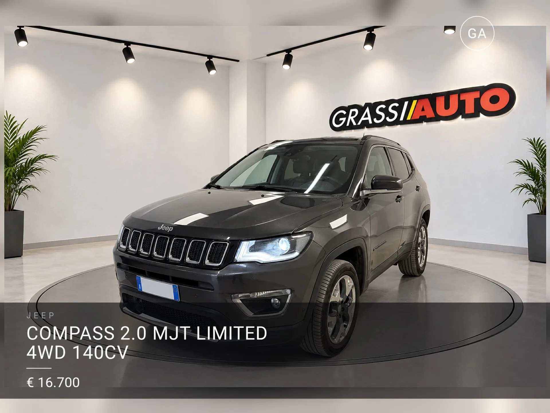 Jeep Compass 2.0 mjt Limited 4wd 140cv 2018
