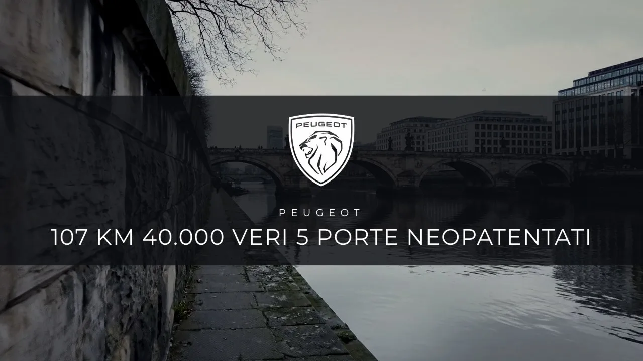 Peugeot 107 Km 40.000 VERI 5 Porte Neopatentati 2014