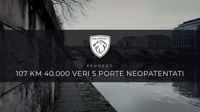 Peugeot 107 Km 40.000 VERI 5 Porte Neopatentati 2014