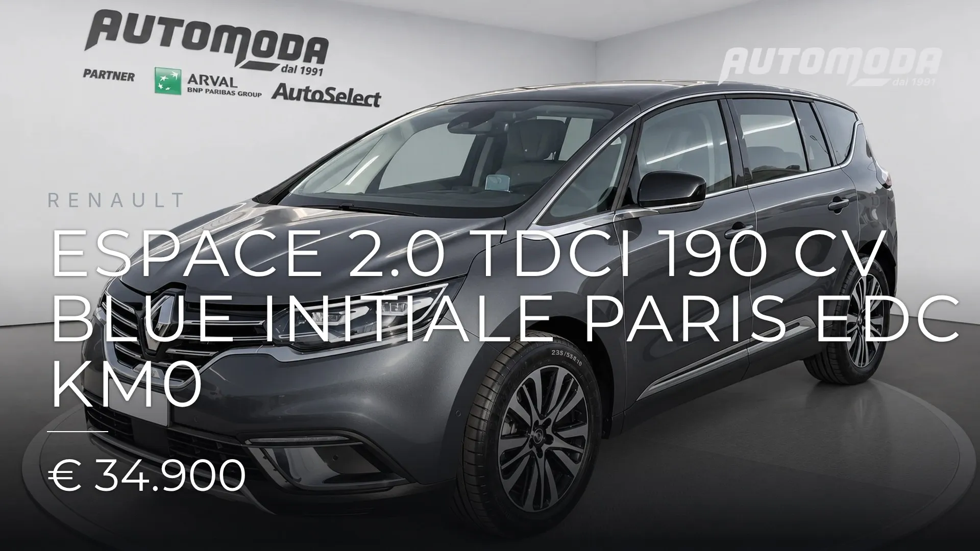 Renault Espace 2.0 TDCI 190 CV BLUE INITIALE PARIS EDC KM0 2023