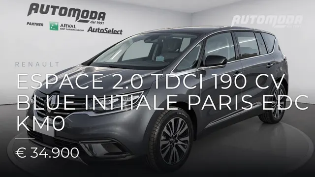 Renault Espace 2.0 TDCI 190 CV BLUE INITIALE PARIS EDC KM0 2023
