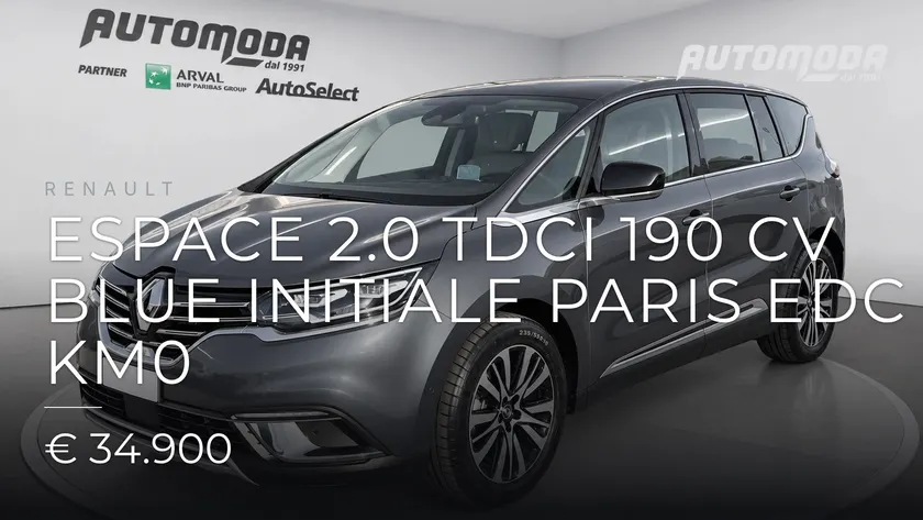 Renault Espace 2.0 TDCI 190 CV BLUE INITIALE PARIS EDC KM0 2023