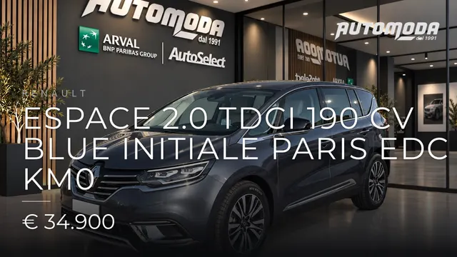 Renault Espace 2.0 TDCI 190 CV BLUE INITIALE PARIS EDC KM0 2023