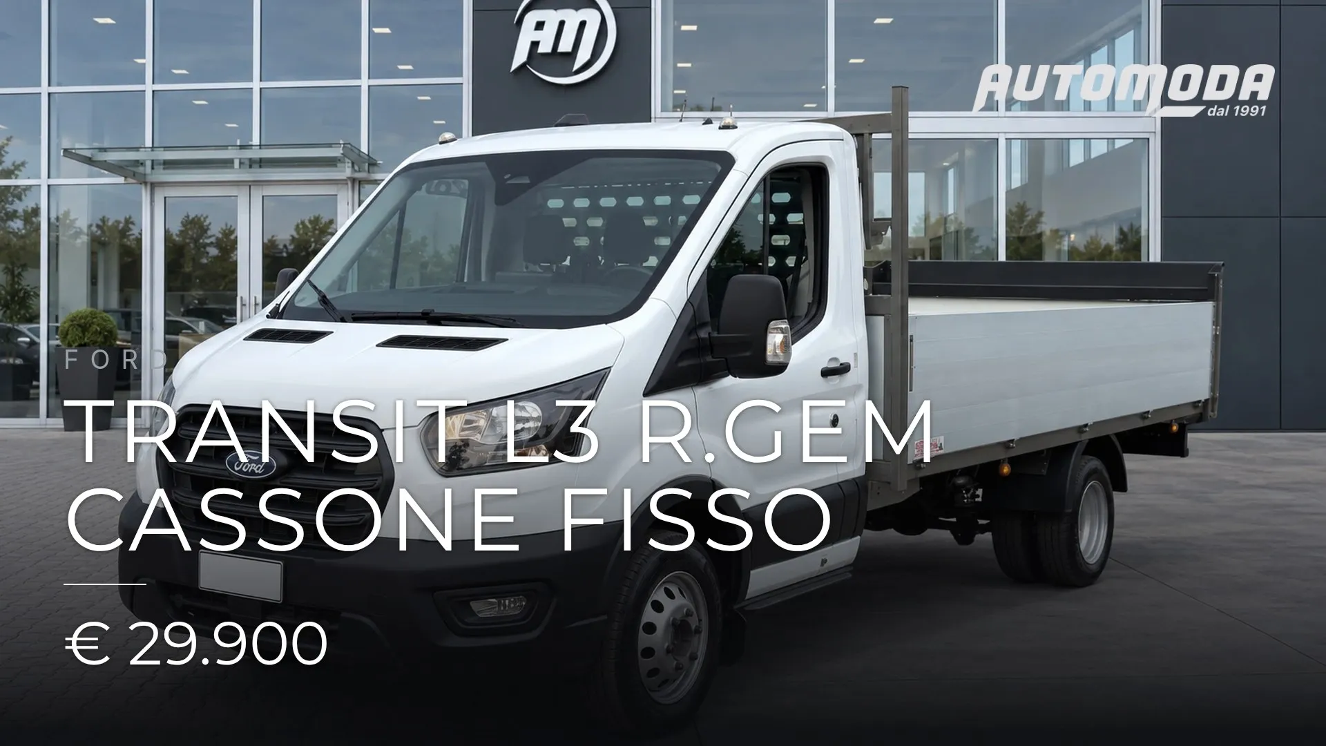 FORD Transit L3 r.gem cassone fisso 2025