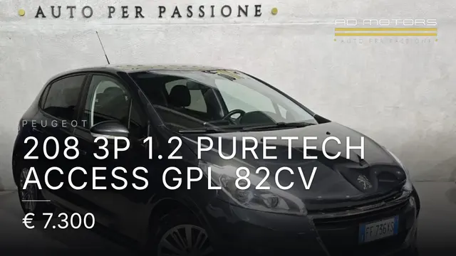 Peugeot 208 3p 1.2 puretech Access gpl 82cv 2016
