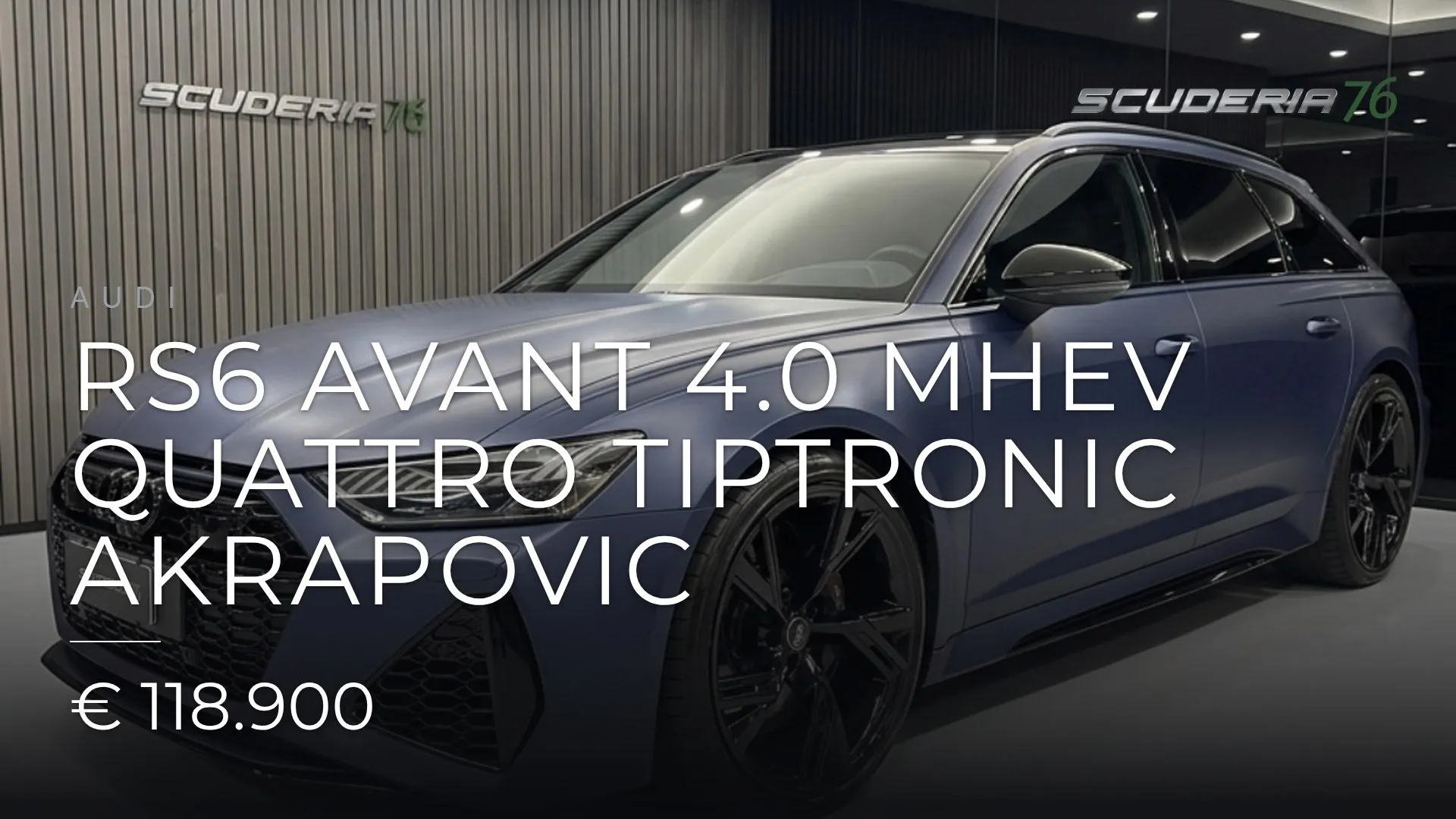 Audi RS6 Avant 4.0 mhev quattro tiptronic Akrapovic 2023