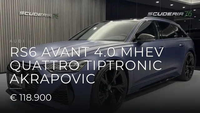 Audi RS6 Avant 4.0 mhev quattro tiptronic Akrapovic 2023