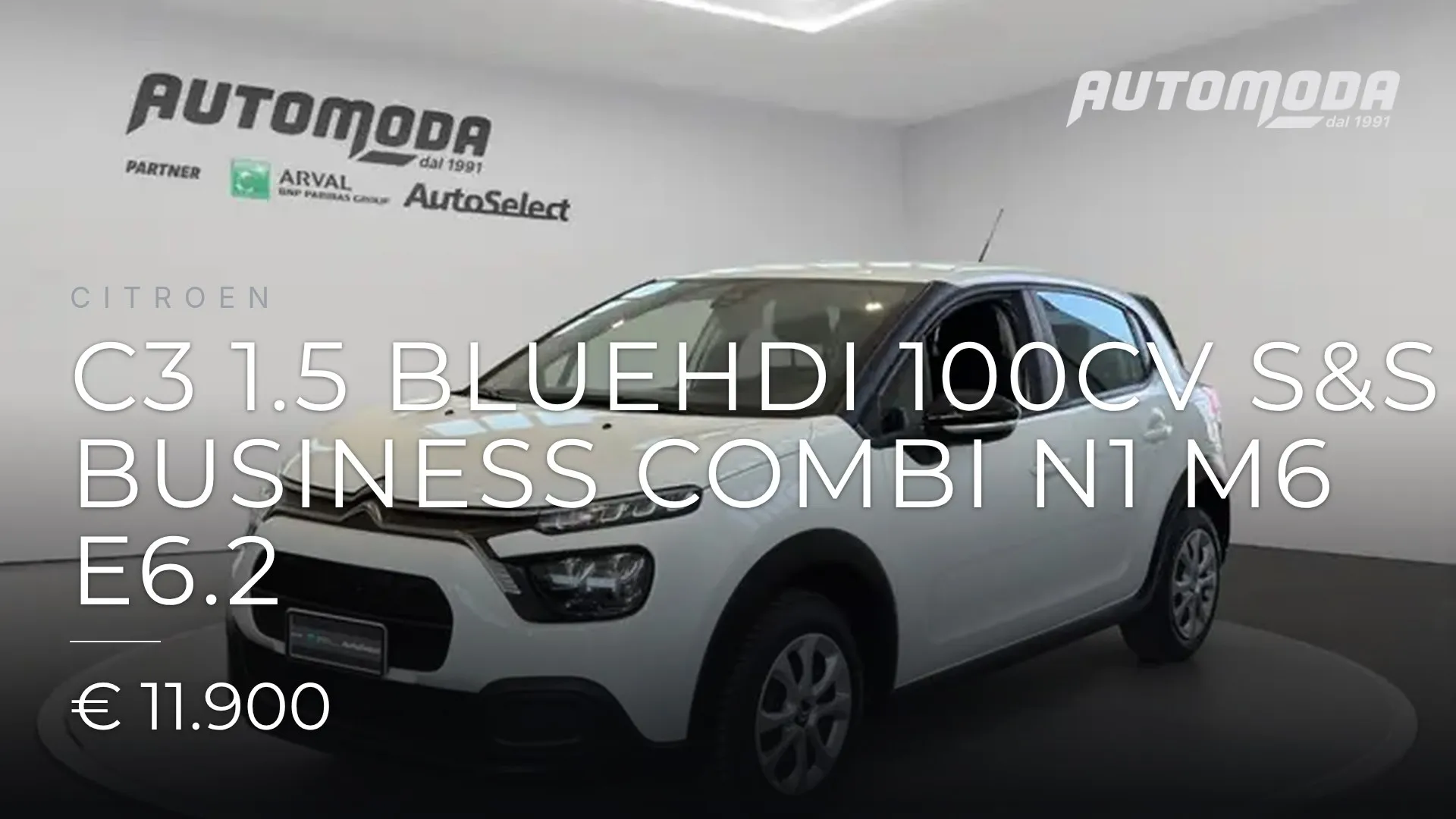 CITROEN C3 1.5 Bluehdi 100cv S&S Business combi N1 M6 E6.2 2023