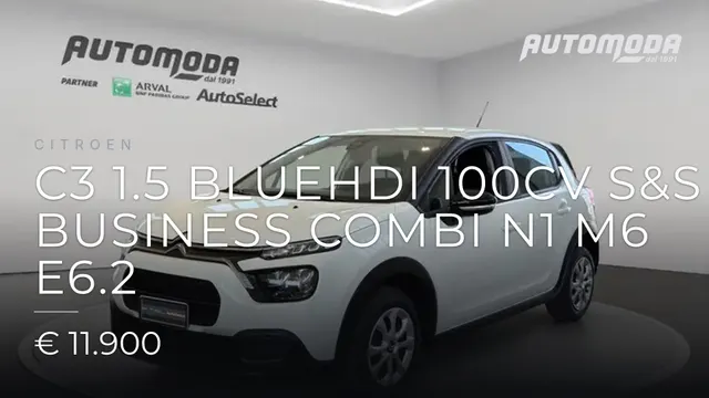 CITROEN C3 1.5 Bluehdi 100cv S&S Business combi N1 M6 E6.2 2023