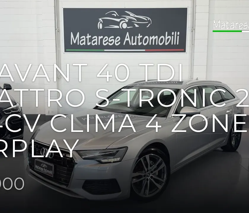 Audi A6 Avant 40 TDI quattro s-tronic 2.0cc 204cv Clima 4 zone CarPlay Virtual Cockpit 2019