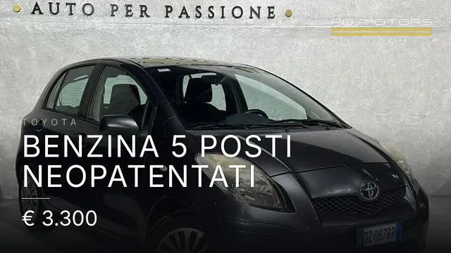 Toyota Benzina 5 posti Neopatentati 2009