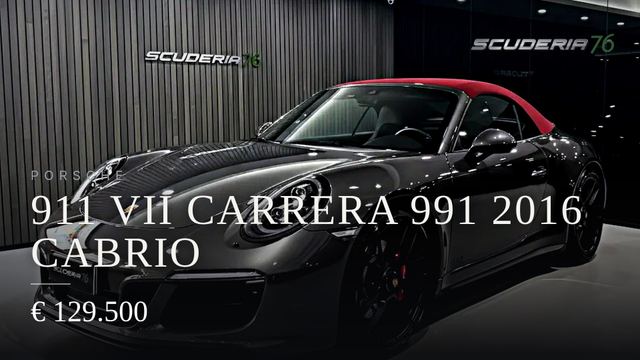 Porsche 911 VII Carrera 991 2016 Cabrio 2018