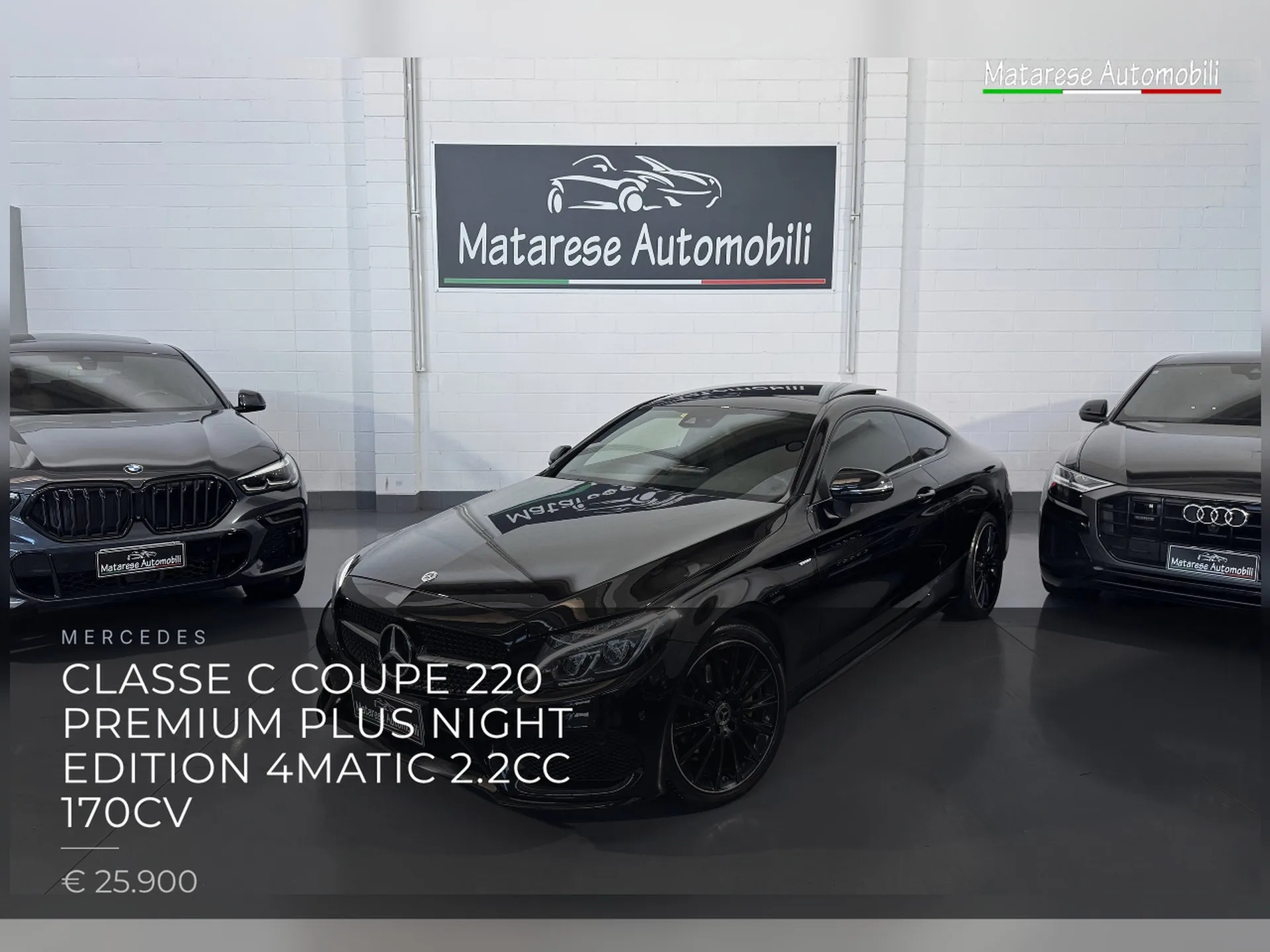 Mercedes Classe C Coupe 220 Premium Plus NIGHT EDITION 4Matic 2.2CC 170CV 2018