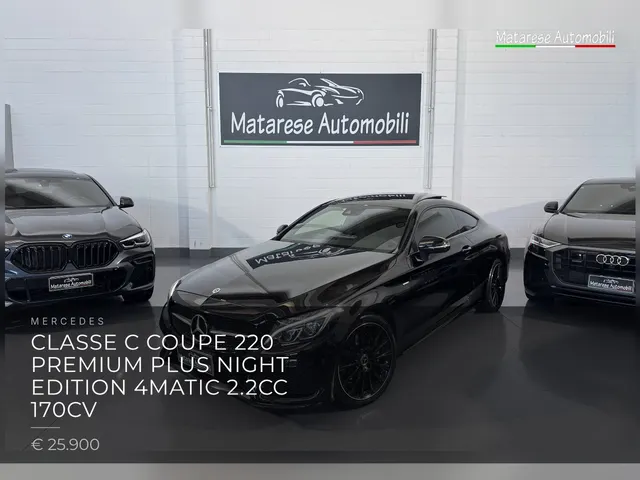 Mercedes Classe C Coupe 220 Premium Plus NIGHT EDITION 4Matic 2.2CC 170CV 2018
