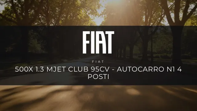 Fiat 500X 1.3 mjet Club 95cv - Autocarro N1 4 posti 2023