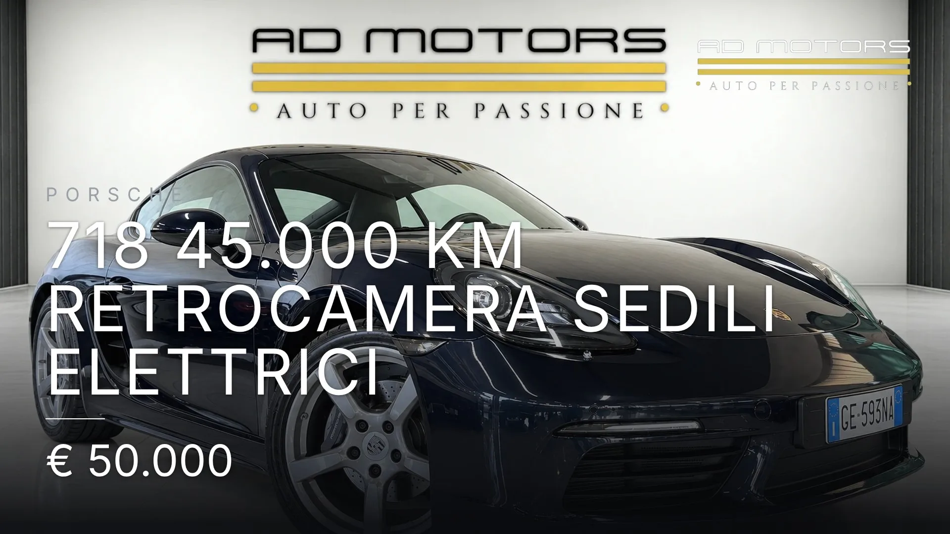 Porsche 718 45.000 Km Retrocamera Sedili elettrici 2018