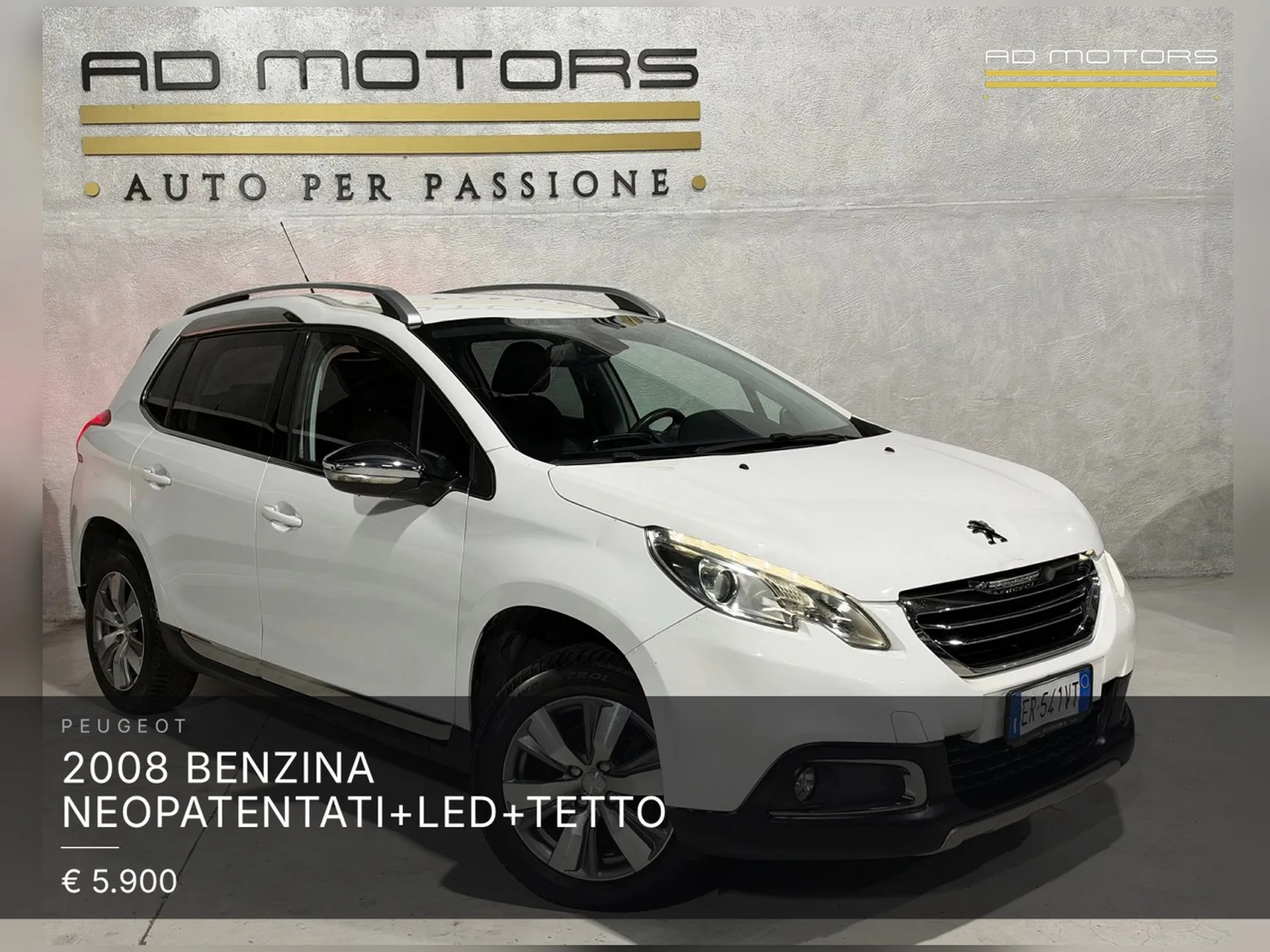 Peugeot 2008 Benzina Neopatentati+LED+Tetto 2013