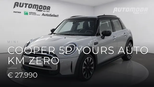 Mini Cooper 5P Yours AUTO KM ZERO 2023
