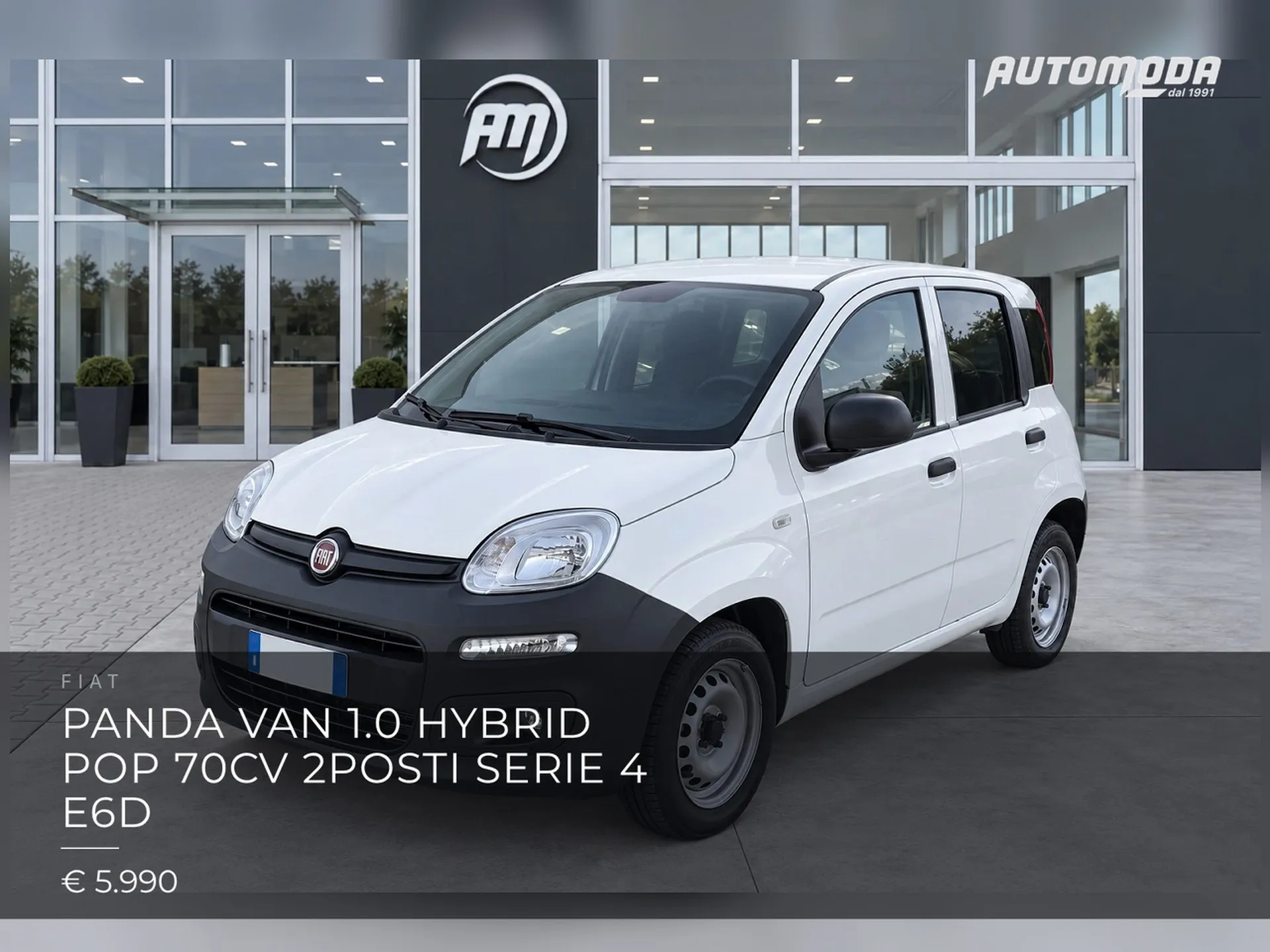 Fiat Panda van 1.0 hybrid Pop 70cv 2posti serie 4 E6d 2021