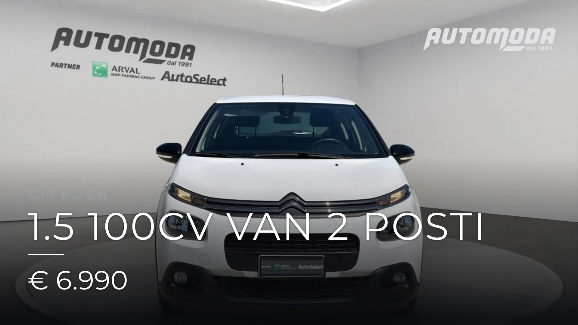 CITROEN 1.5 100cv van 2 posti 2019
