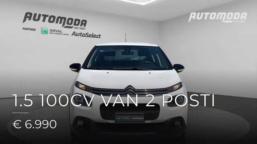 Citroen C3 1.5 100cv van 2 posti 2019