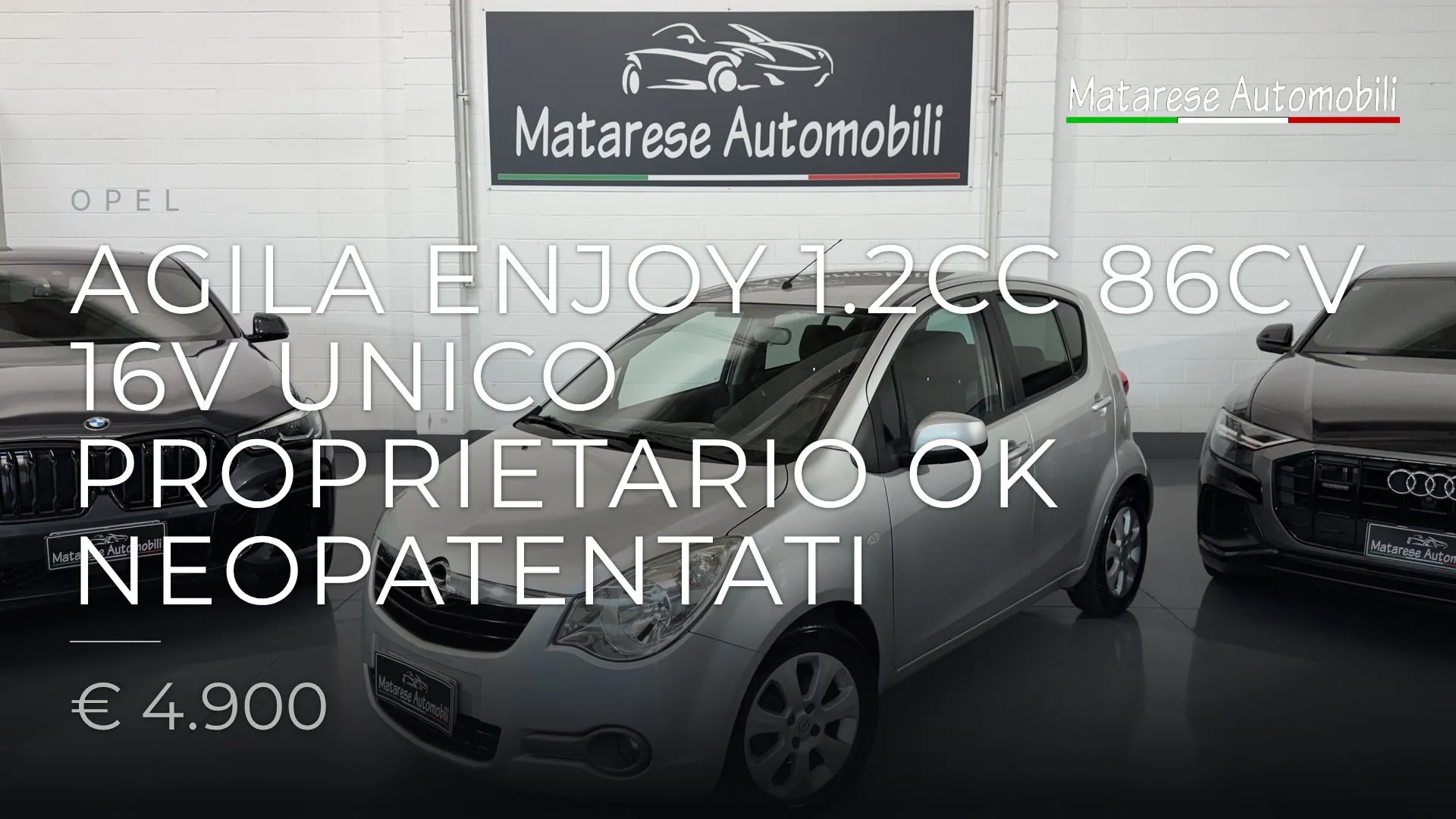 Opel Agila Enjoy 1.2cc 86cv 16V Unico proprietario OK Neopatentati 2010