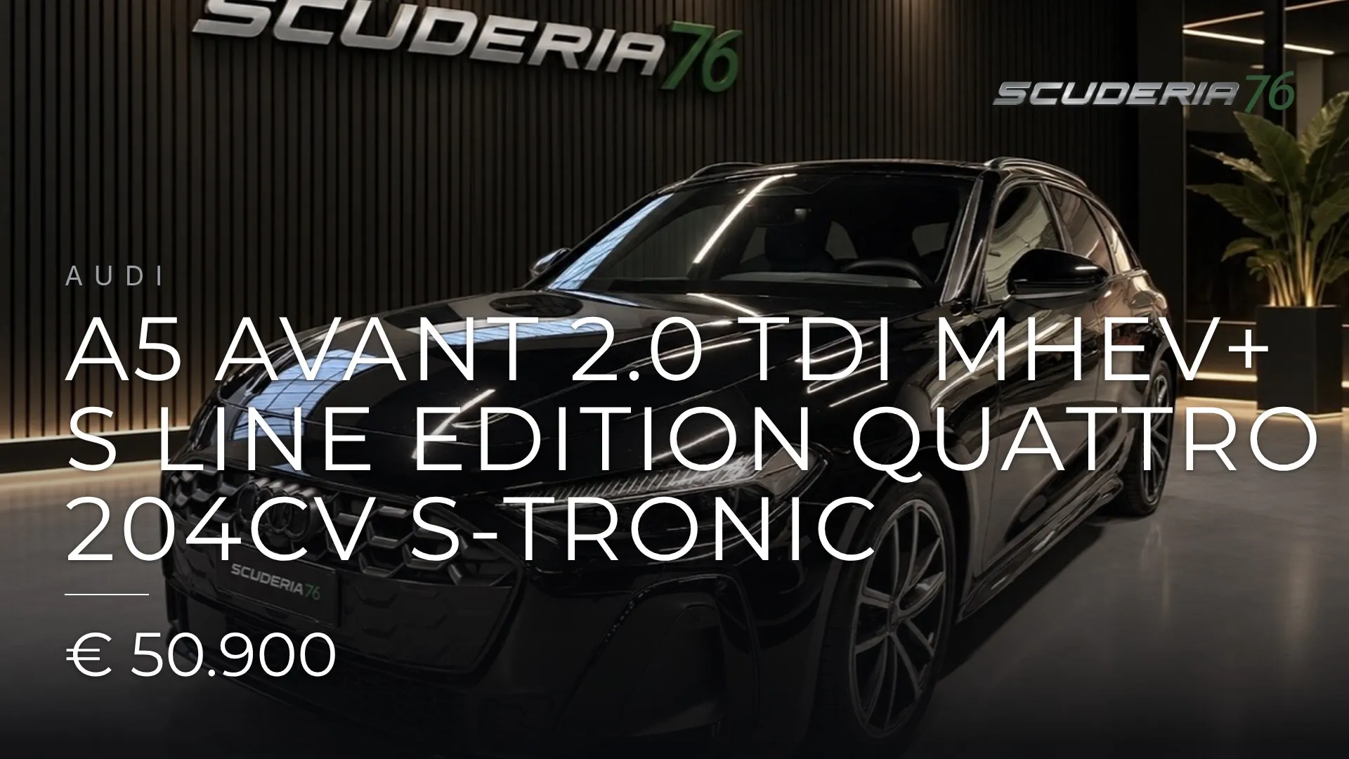 Audi A5 Avant 2.0 tdi mhev+ S line edition quattro 204cv s-tronic 2025